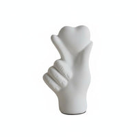 Hand Heart Gesture Figurine Trendy Decor Love Gesture Sculpture Unique Gift for Teenagers, Desktop