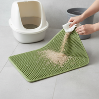 Double-Layer EVA Cat Litter Mat, Washable and Non-Slip, Traps Litter Effectively