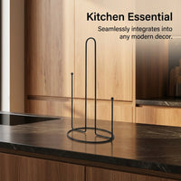 Dining Table and Kitchen Island Paper Towel Holder for Modern Freestanding Iron Roll for Home Cooks