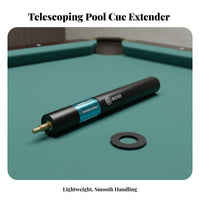 Carbon Fiber Cue Extender Extended Reach Carbon Fiber Cue Extension Billiards Stick Extender Lightweight Rapid Attachment