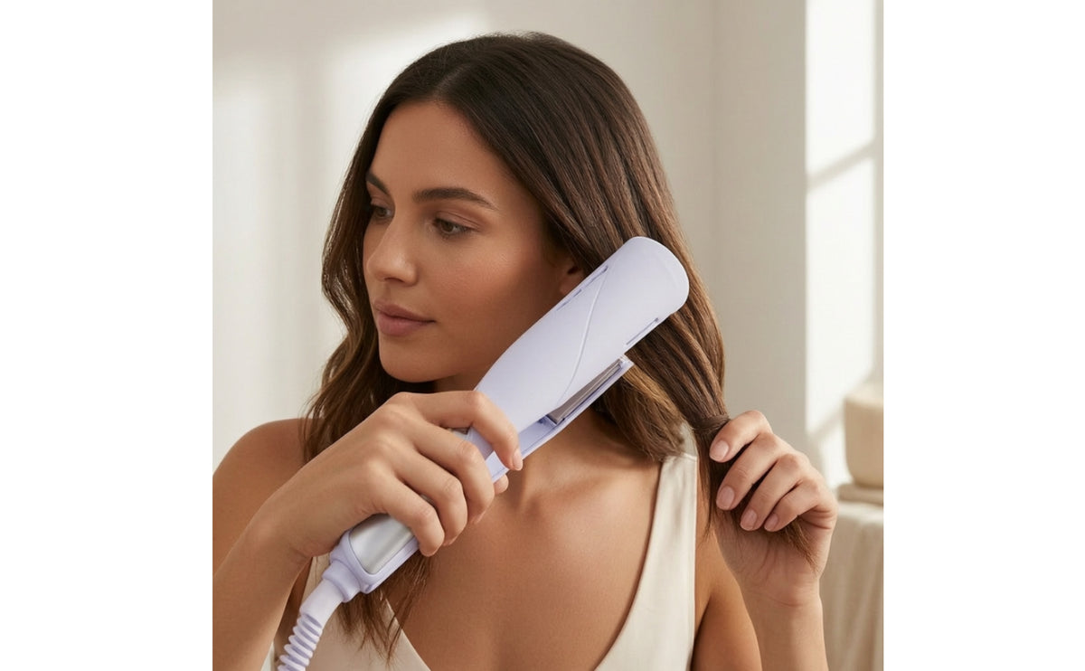 Hair Straightener versatileUse Flat Iron 3 Temperature Settings Hair Straightener with Widened Plates for Home, Dorm
