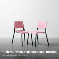 Stackable Design Two-Tsingle Nesting Chair two-tsingle color scheme design Household Furniture Scandinavian Inspired Ergonomic rearrest for Guests, Homeowners, Renters, Dining Room, Kitchen, Balcony, Bedroom