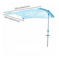No Setup Beach Awning Waterproof Windproof Beach Tent Carry Bag Protection Canopy for Seaside