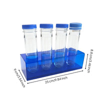 Acrylic Testing Tube Organizer with Lids Transparent Testing Tube Organizer with Tubes High Clearness Holder for Teachers