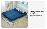 Foldable Design Fold-foldable Single Bed Space-Saving Sleeper Chair Multi-Functional transformable Seating Easy to Convert for Apartment Dwellers, Students, Homeowners, Small Spaces, Living Room, Bedroom, Home Office