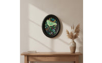Oval Picture Ebony-Hued Oval Frame Decorative for Wall Hanging