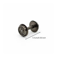 Universal Replacement HO Scale Metal Wheels Effortless Rolling 1:87 Metal Wheel Realistic Details 1:87 Scale Train Wheels