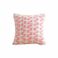 Ribbon Embroidery Pillow Cover Nordic Inspired Design
