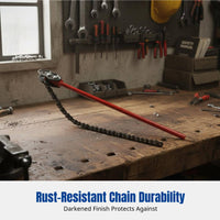 Heavy Duty Chain Wrench, Adjustable B Type, Multifunctional Tool, Suitable for Water and Fire Pipes