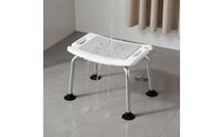 Lightweight Elderly Shower Seat Drainage Holes Handicap Shower Bench Tool-Effortless Assembly for Seniors