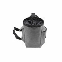 Cylindrical Chalk Bag with Pockets Drawstring Chalk Bag with Pockets Zippered for Climbing