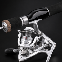 Ice Fishing Rod Kit with Spinning Reel, 2 Piece Carbon Fiber Ice Fishing Combo, Hard Action Winter Fishing Rod and Reel Set