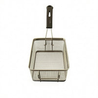 Long Handle Stainless Steel Fry Basket Perforated Wire Frying Basket Mesh-Style Kitchen Tool Multi-Purpose