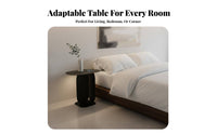 Modern Design Dual-panelPanel Base Table Minimalist Aesthetic Nightstand Space-Saving Household Furniture Multipurpose for Apartment Dwellers, Homeowners, Interior Decorators, Living Room, Bedroom, Entryway, Office