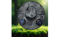 Adjustable Wind Speed Solar Powered Fan Hat Lightweight Wide Brim Sun Hat with 2 Fans Breathable Mesh Outdoor Headwear for Beach