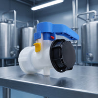 Tote Butterfly Valve High-Density Polyethylene Ton Container Tank Butterfly Valve Resistant for Liquid Transfer