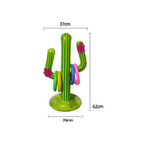 Easy to Inflate Inflatable Loop Toss Game Compact Loop-Toss Toy with Four Rings Portable Water-Play Tossing Game Waterproof for Families