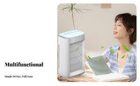 Desktop Water Cooling Fan Adjustable Speeds Mini USB Air Conditioner Three Settings USB Powered Chiller for Students, Office Workers