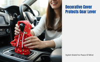 Creative Luminous Car Gear Cover, Plush Hoodie Style, Universal Gear Knob Protector, Decorative Accessory