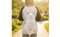 Cat Backpack Soft Stuffed Animal Backpack Adorable Feline Tote for Girls, Kids, Photo Shoots