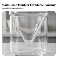Vino Decanter Ice Container Set Wobble Design Wobbling Red Vino Decanter Fast Aeration Safe Crystal for Home Bar, Parties