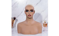 Hairpiece Display Bust Easy to Clean Hairpiece Display Head Female Mannequin Head