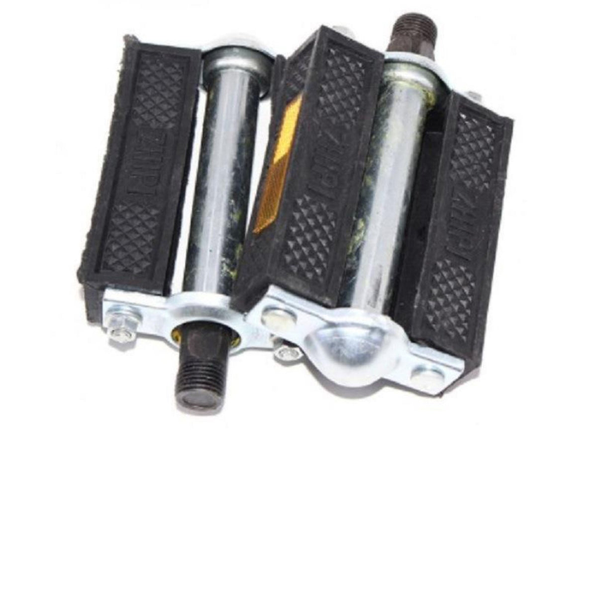Vintage Bicycle Pedal, Iron Rubber, Double-Sided Bearing, Anti-Slip Surface