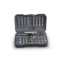 Ratcheting Screwdriver Set with Ratchet Handle Interchangeable Screwdriver Set with Storage Case Compact Tool Detachable for Homeowners, Hobbyists, Workshop