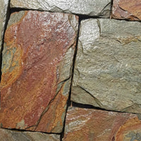 Irregular Stepping Stones Garden, Multi-Color Stone Slabs for Garden Pathways, Weather Resistant Outdoor Paving, Slip Resistant Lawn Stepping Stones