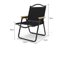 Quick Setup Foldable Chair with Backrest Lightweight Camping Folding Chair Stable Triangle Structure Camping Backrest Armrests for Picnic, Fishing