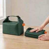 Foldable Insulated Lunch Bag, Waterproof Portable Thermal Picnic Tote for Work and Travel, Large Capacity Food Container