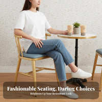 Wrought Iron Frame Upholstered Dining Booth Set Modern Design Restaurant Seating Comfortable Upholstery Commercial Furniture Space-Saving for Cafe Owners, Families, Homeowners, pearl Tea Shop, Bistro, Lounge Area