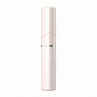 Pale Pink Portable Hair Straightener Comb Compact Wireless Straightening Brush Slim Cordless Hair Straightener Brush Travel Friendly