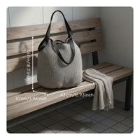 Quick Draining Large Beach Bag Lightweight Mesh Tote Bag Floral Decor Storage Solution for Shopping