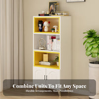 With Optional Doors interchangeable Cube Organizer customizable Combination storage shelving unit Customizable Configuration Storage Cabinet Modern aesthetic for Students, Apartment Dwellers, Homeowners, Living Room, Bedroom, Office