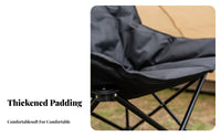 Keeps You Warm Padded Moon Chair Foldable Moon bowl Chair Ergonomic Shape Folding Seat Includes Carry Bag for Campers, Families, Anglers, Camping, Outdoors, outdoor meals, rearyard
