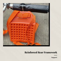 Grass Trimmer Harness Heavy-Duty Brush Cutter Harness Bright Orange Undesirable Vegetation   Strap for Landscapers, Gardeners, Garden Maintenance