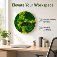 preserved moss wall art