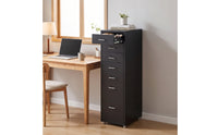 8-Drawer Cabinet with Wheels Metal Drawer Cabinet Space-Saving Rolling Cart with Drawers for Professionals, Students, Home Office, Dorm Room