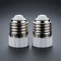 Ceramic Housing E27 to MR16 Adapter for LED Bulb, Heat Resistant up to 80°C with Rated Current 3A, White E27 to GU5.3 Adapter, 40mm x 28mm
