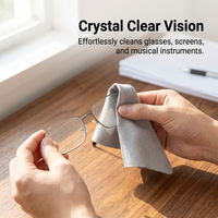 Suede Cleaning Cloths, Individually Packaged Polishing, Optical Cleaning Cloths for Eyeglass, Microfiber Cleaning Cloths for Screens