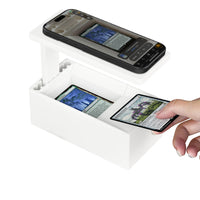 Compact Card Scanning Stand with Phone Platform Stable Phone Stand with Card Storage Long-Lasting Anti-Slip for Hobby Table