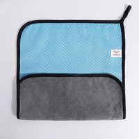 Double-Sided Fish Scale Microfibre Cloth, High Absorbency Cleaning Cloths for Glass and Dishes, Quick-Dry, 30x40cm 3 Pack