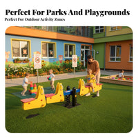 Rocking Seesaw Two-Seater 2-Person Seesaw Promotes Balance and Coordination Playground Equipment for children, Preschoolers, Kindergarten, playground, backyardyard