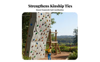 Tree Climbing Holds Adjustable Straps Kids Climbing Holds Set Heavy Duty Drill-Less Mounting Tree Climbers for Young Children, Family