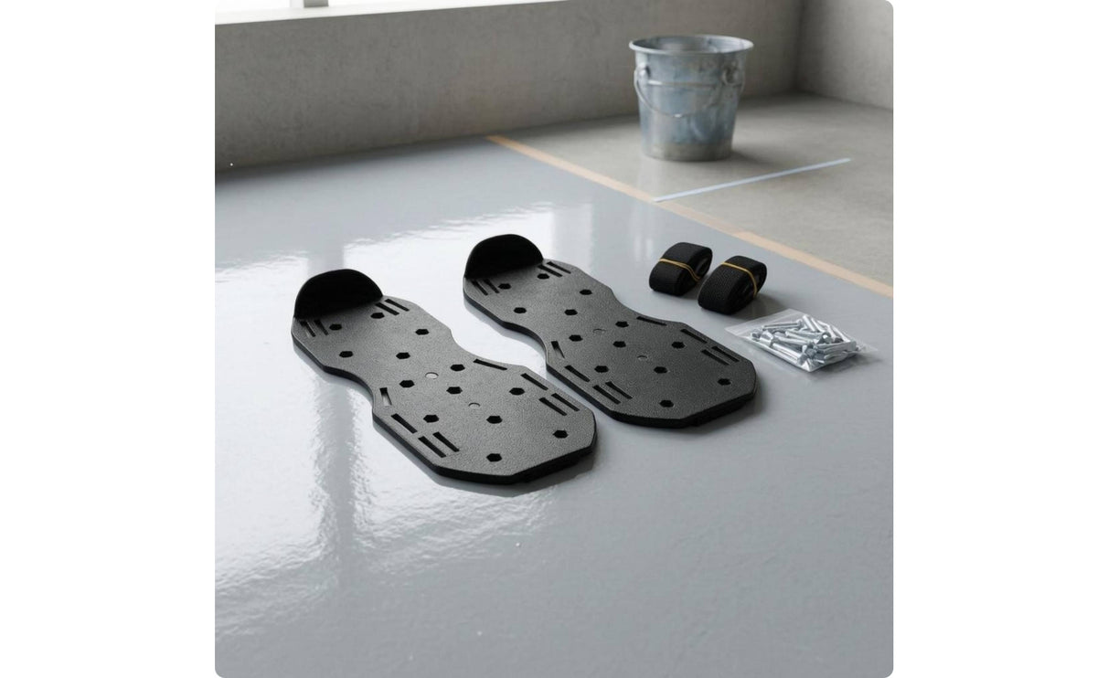 Raised Edges Floor Nail Shoe Textured Surface Construction Nail Shoe Hook and Loop Straps