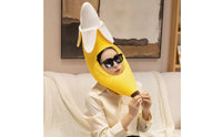 Banana Hat Funny Soft Banana Hat Soft Novelty Headwear for Adults, Teens