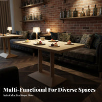 Booth Design Banquette and Table Set Modern design Cafe Furniture Easy to Clean Restaurant Seating Space-Saving for Business Owners, Adults, Milk Tea Shop, Fast Food Outlet, eatery, Dining Room