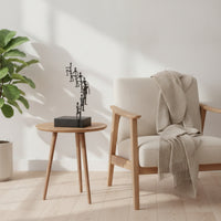 Human Figure Sculpture Modern Sculpture with Base Decorative for Living Room