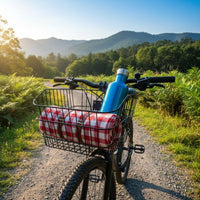 Large Capacity Rear Bike Basket Heavy Duty Two-Wheeler Cargo Basket for Students, Commuters